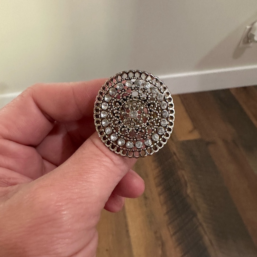 Elegant Silver Statement Ring